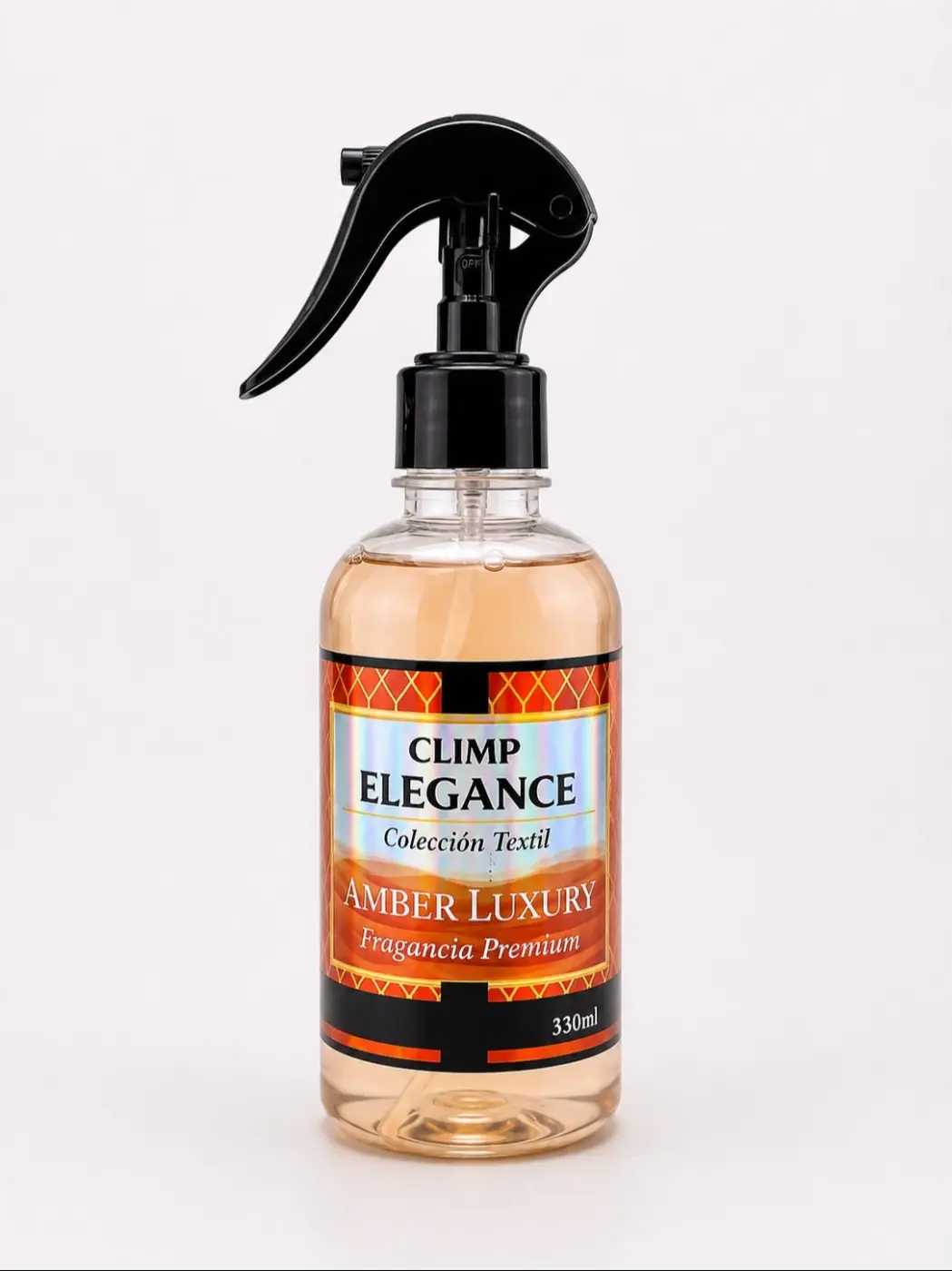 LOCIÓN PARA TELAS CLIMP ELEGANCE - AMBER LUXURY 330ML.