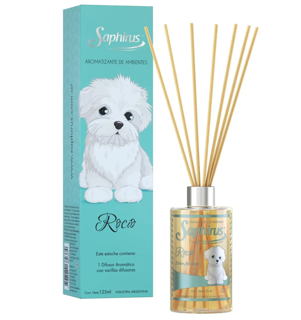 SAPHIRUS DIFUSOR CON PALILLOS ROCIO 125ML.