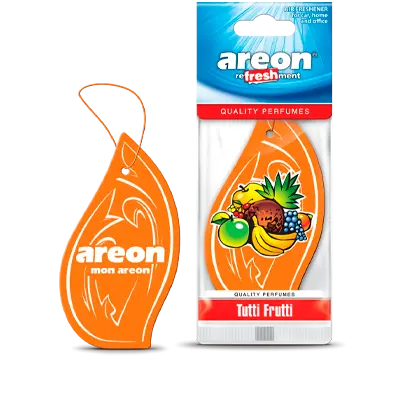 PERFUME AUTOMOTIVO AREON DRY, COLGANTE TUTTI FRUTTI