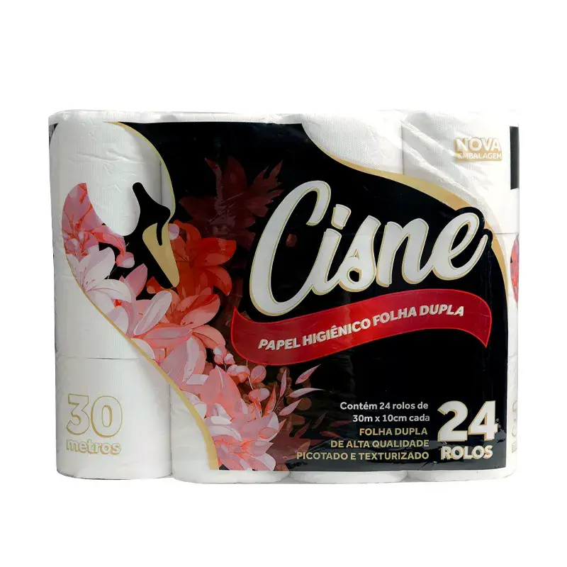 PAPEL HIGIENICO CISNE 24R X 30M  DOBLE HOJAS