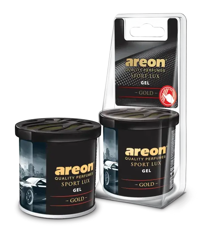 PERFUME AUTOMOTIVO, AREON GEL NEGRO SPORT LUX, GOLD