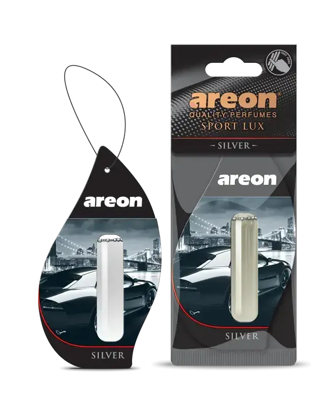 PERFUME AUTOMOTIVO AREON SILVER, LIQUID 5ML SPORT LUX