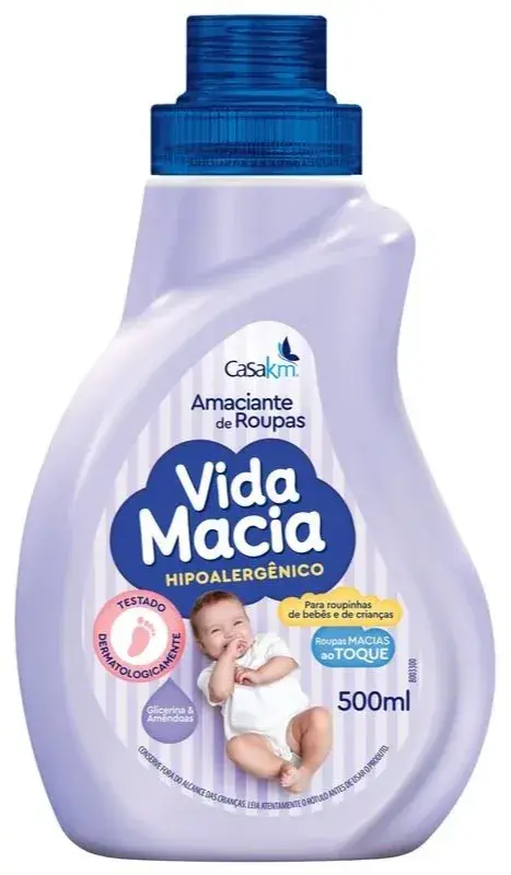 SUAVIZANTE VIDA MACIA GLICERINA E AMÊNDOAS 500ML