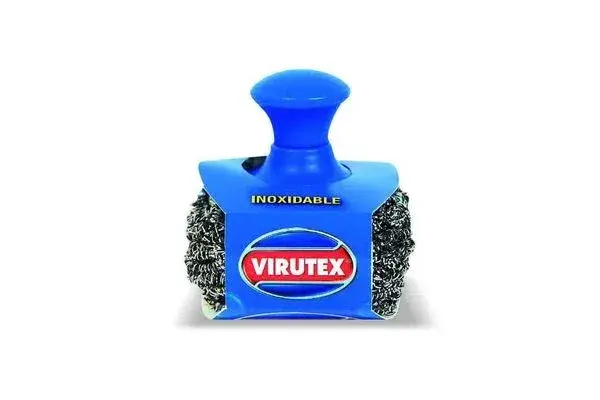 ESPONJA INOXIDABLE VIRUTEX CON MANGO