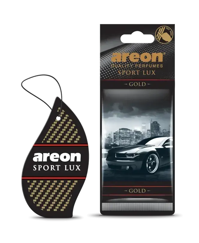 PERFUME AUTOMOTIVO AREON,  DRY SPORT LUX GOLD