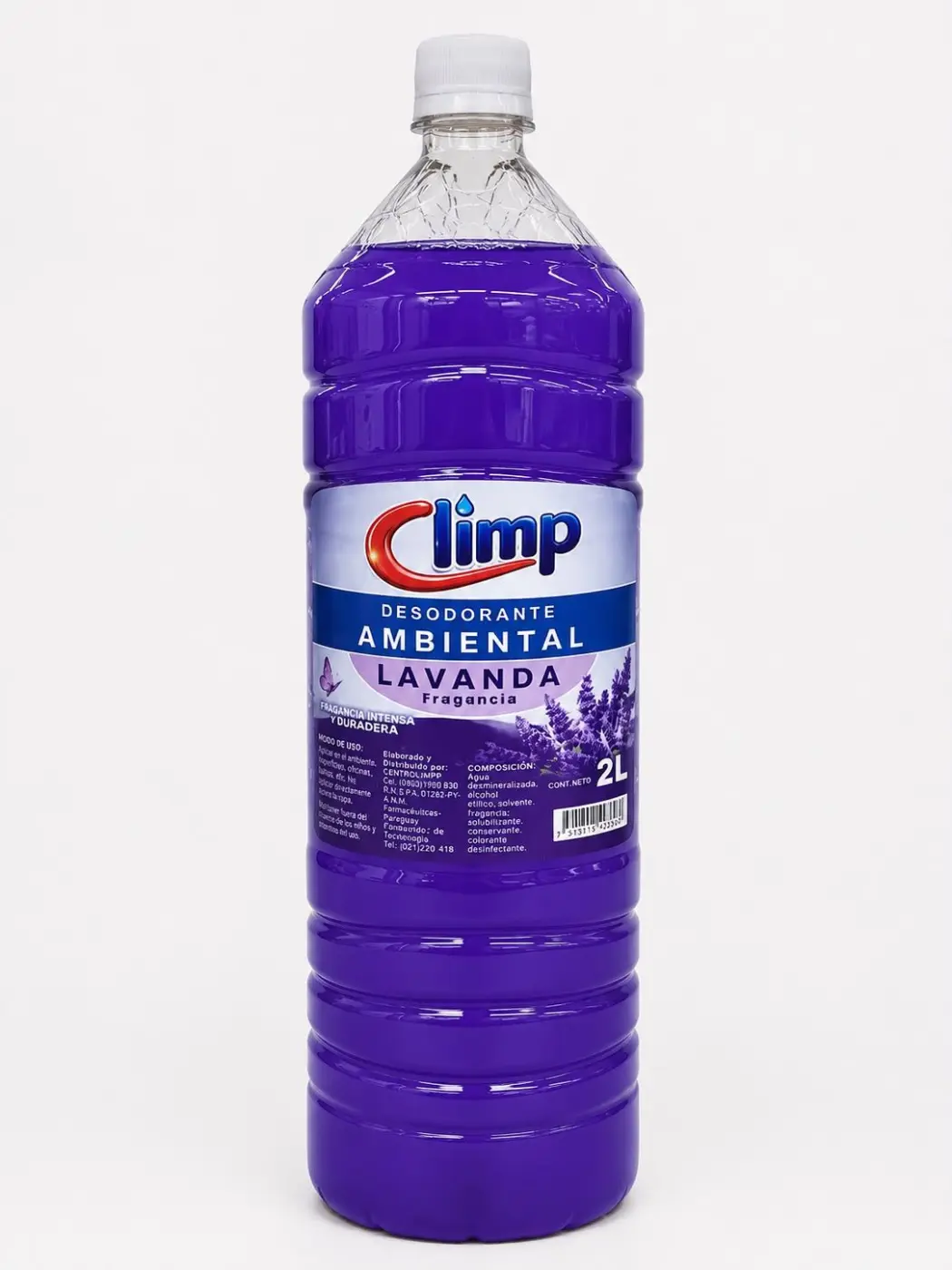 DESODORANTE PARA PISO CLIMP, LAVANDA 2LT.