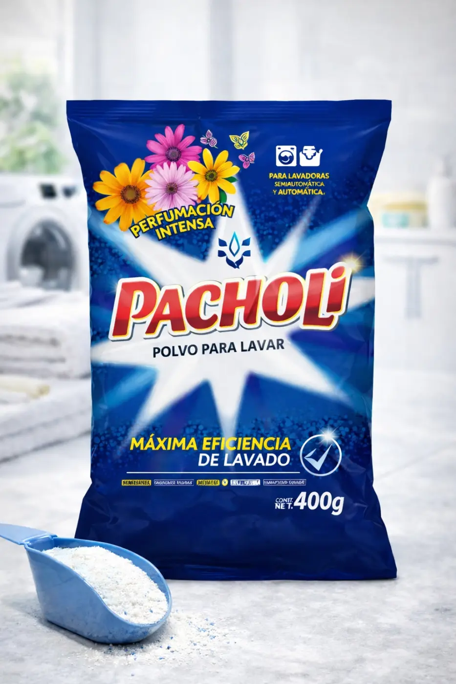 JABÓN EN POLVO 400GR. PACHOLÍ