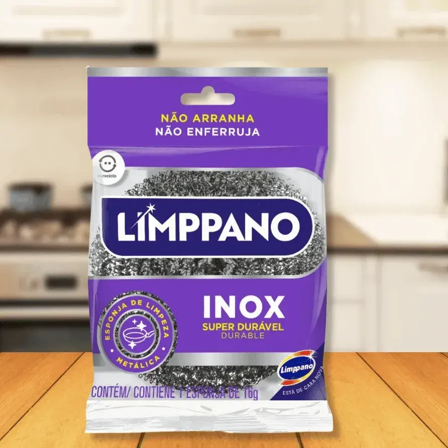 ESPONJA DE ACERO INOXIDABLE LIMPPANO