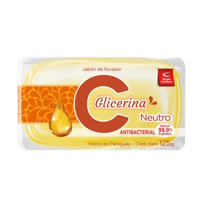 JABON DE TOCADOR GLICERINA NEUTRO ANTIBACTERIAL  125GR