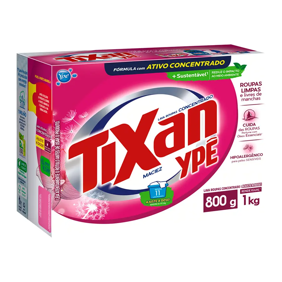 JABÓN EN POLVO TIXAN BOX SUAVIDAD, 800GR