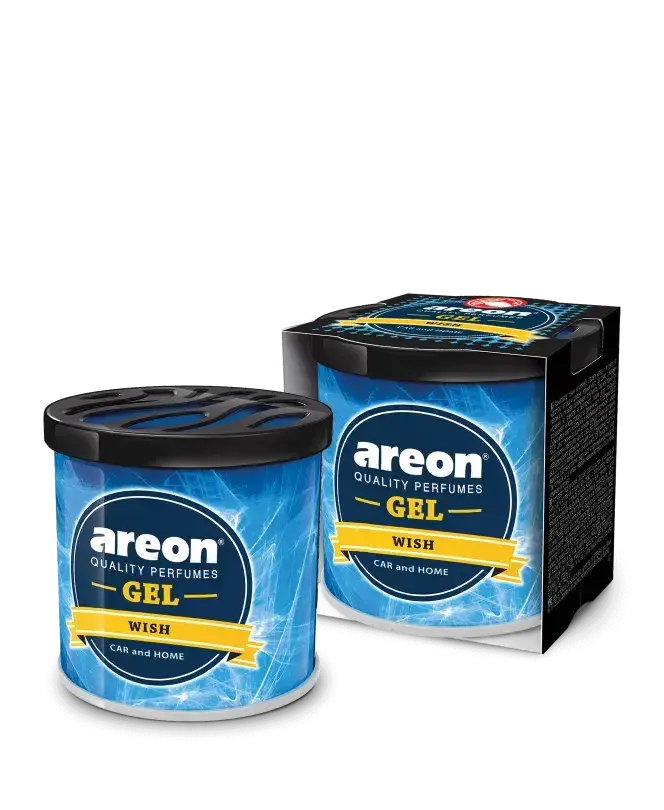 PERFUME AUTOMOTIVO AREON GEL WISH.