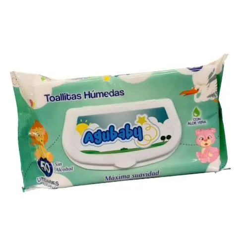 TOALLITA HUMEDA AGUBABY 50 UNID.