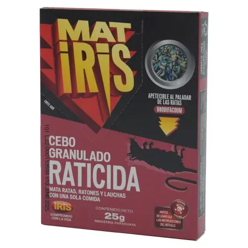 RATICIDA MATIRIS, CEBO GRANULADO 25GR