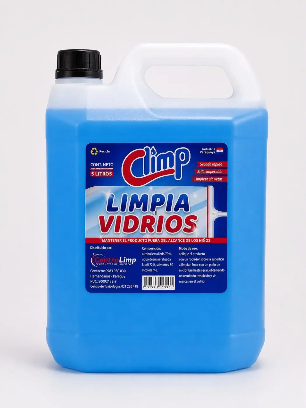 LIMPIA VIDRIOS 5LT, CLIMP.