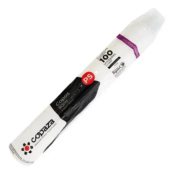 VASO PLASTICO COPOS 80ML COPAZA (VASITO DE 80ML)