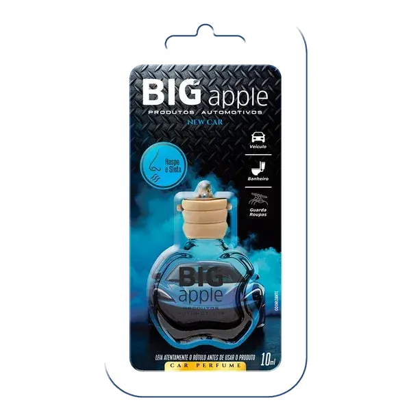 PERFUME AUTOMOTIVO  PINGENTES, COLGANTE NEW CAR, BIG APPLE