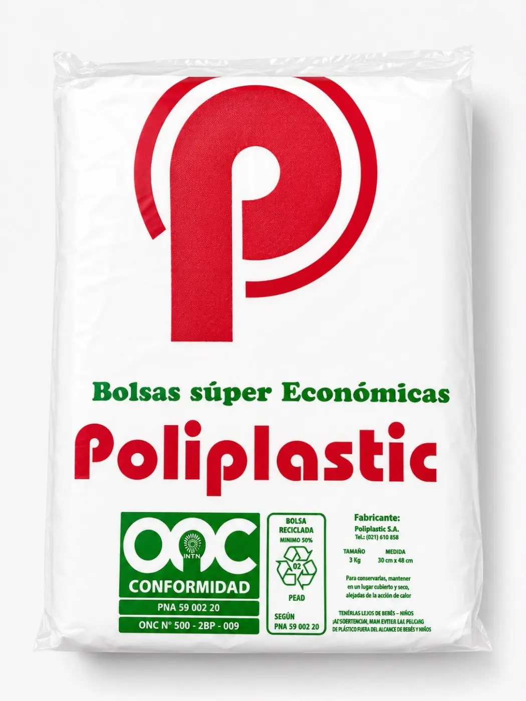BOLSA CAMISILLA 30X45 POLIPLASTIC