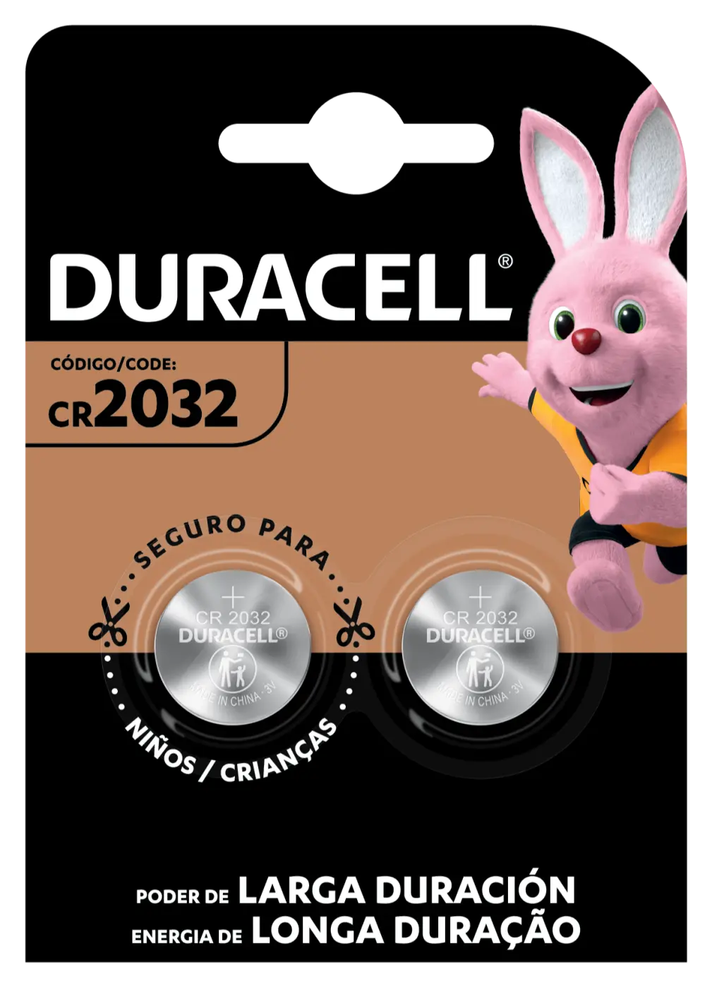 PILAS DURACELL, CR 2032 X2UN.