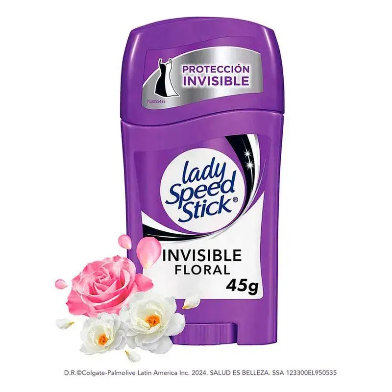 LADY SPEED STICK INVISIBLE FLORAL DE 45GR