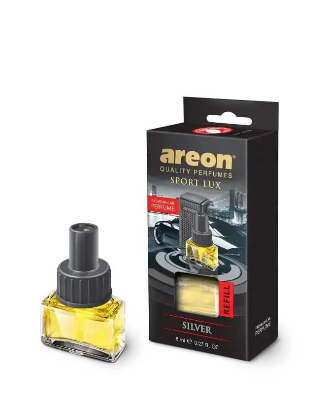 PERFUME AUTOMOTIVO AREON SILVER, CAR SPORT LUX REFILL
