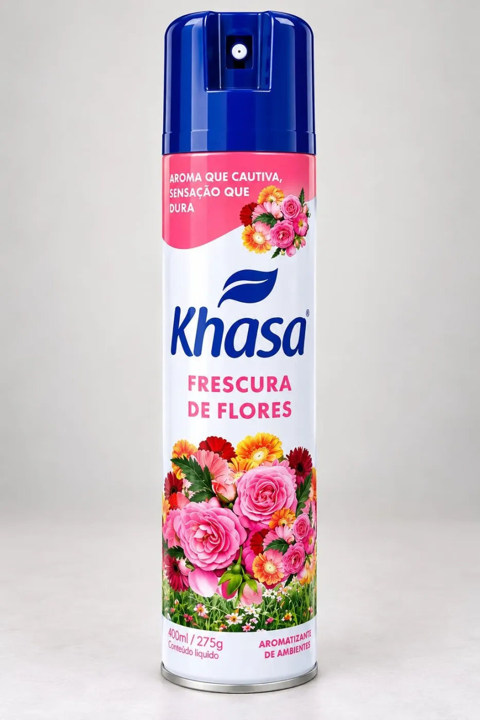 DESODORANTE AMBIENTAL AEROSOL KHASA  FRESCURA DE FLORES