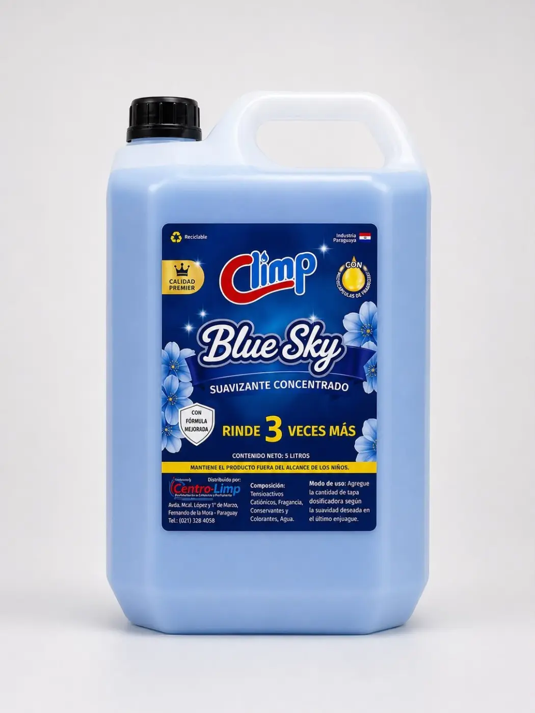 SUAVIZANTE CONCENTRADO BLUES SKY 5L, CLIMP
