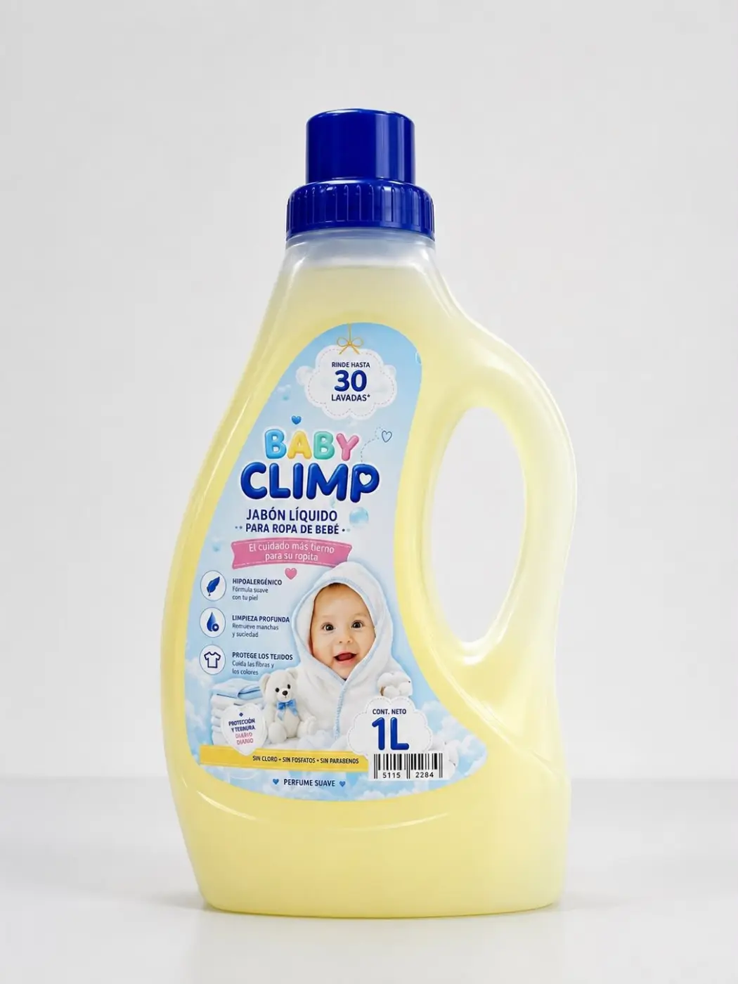 JABON LIQUIDO PARA ROPA DE BEBE 1L. CLIMP
