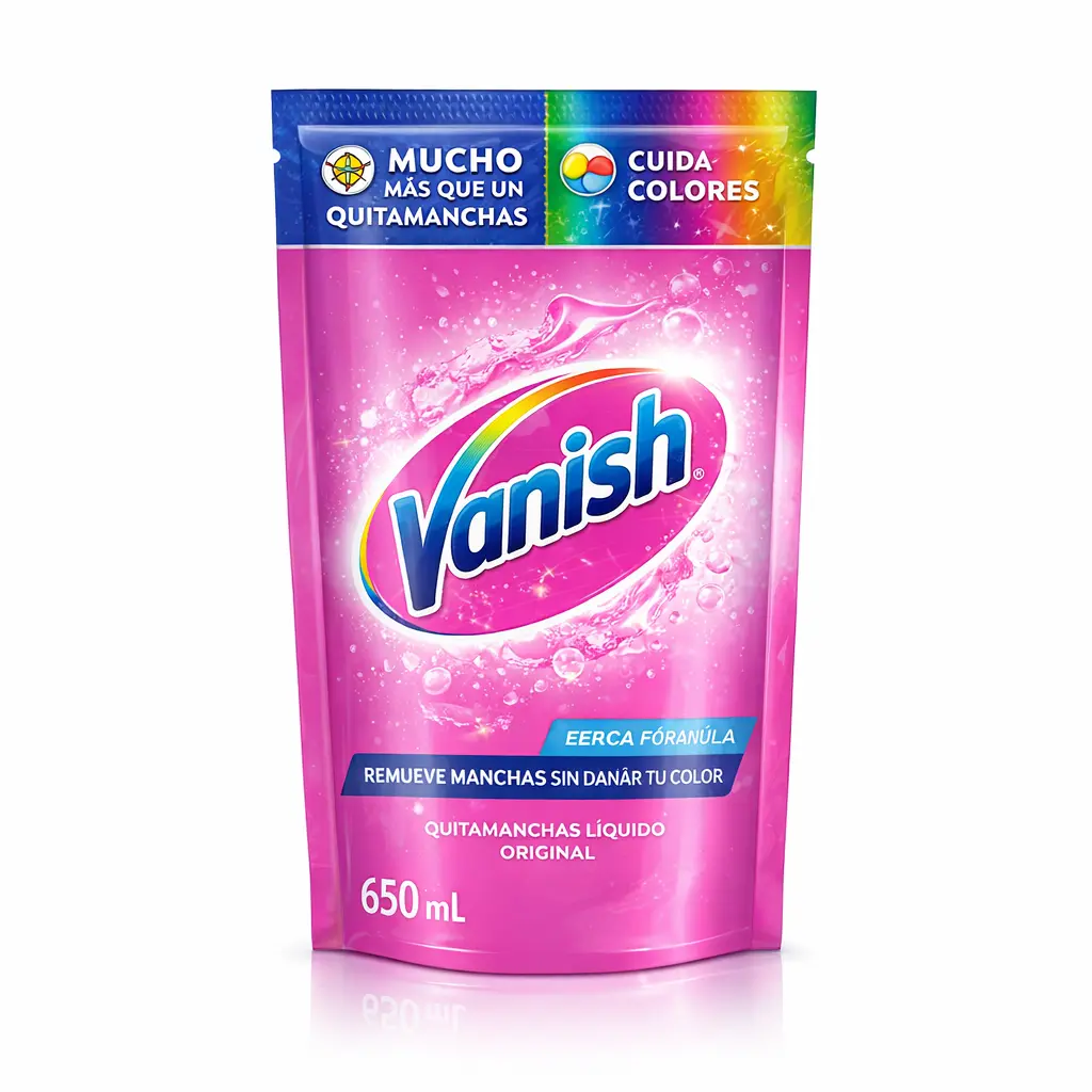 QUITA MANCHAS VANISH MULTIUSO ROSA DP 650 ML