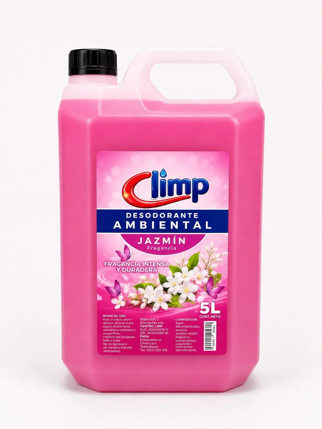 DESODORANTE PARA PISO CLIMP, JAZMÍN 5LT.