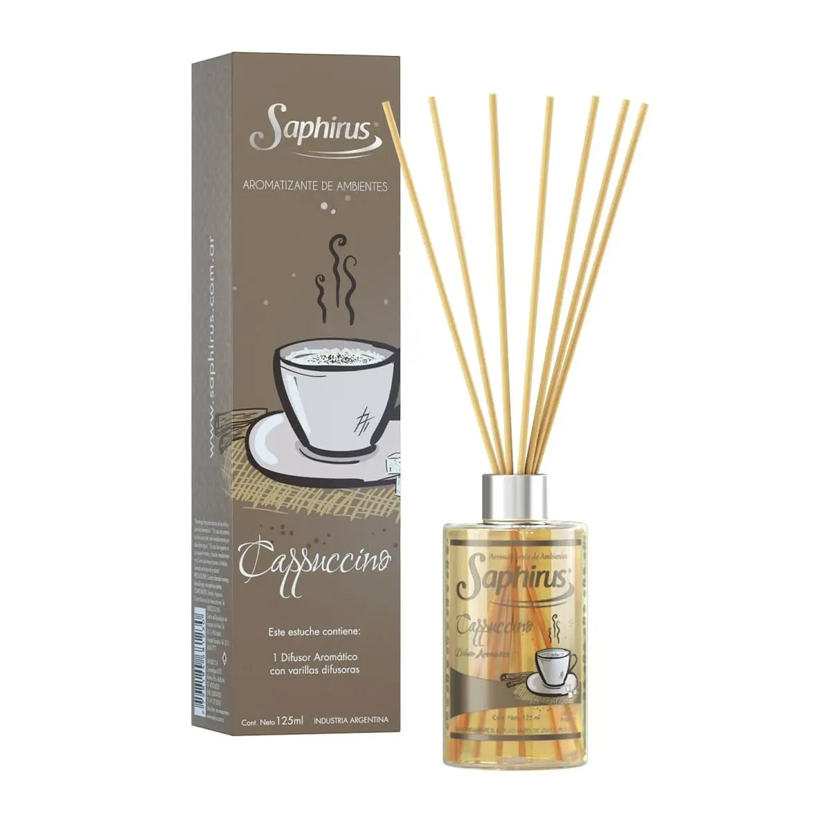 SAPHIRUS DIFUSOR CON PALILLOS CAPPUCCINO