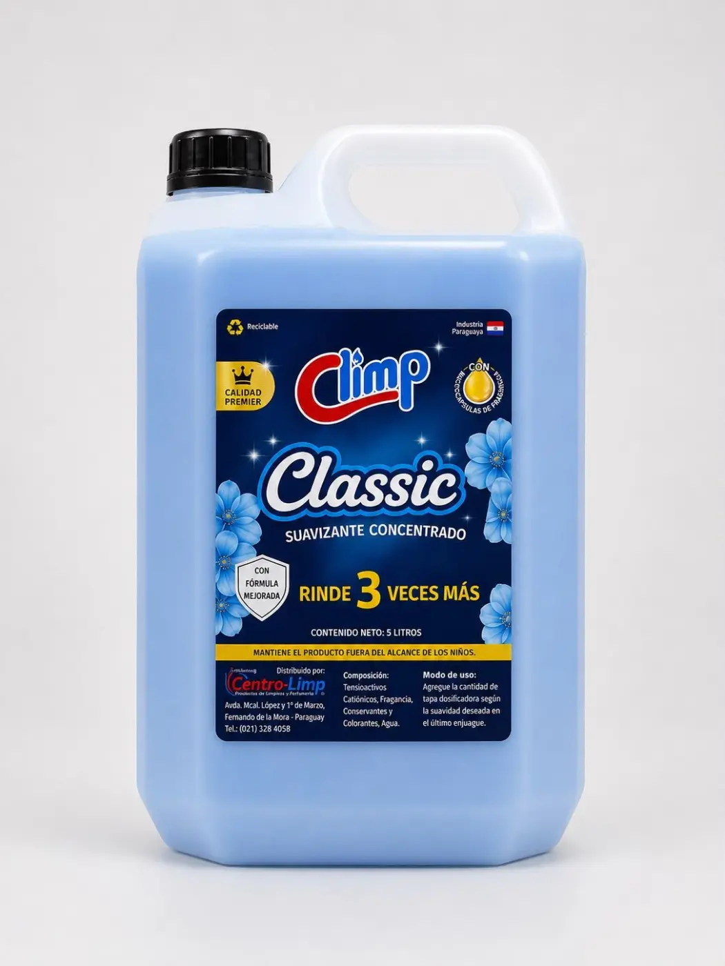 SUAVIZANTE CONCENTRADO CLASICC 5L, CLIMP