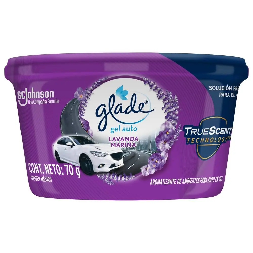 PERFUME AUTOMOTIVO GLADE GEL, LAVANDA