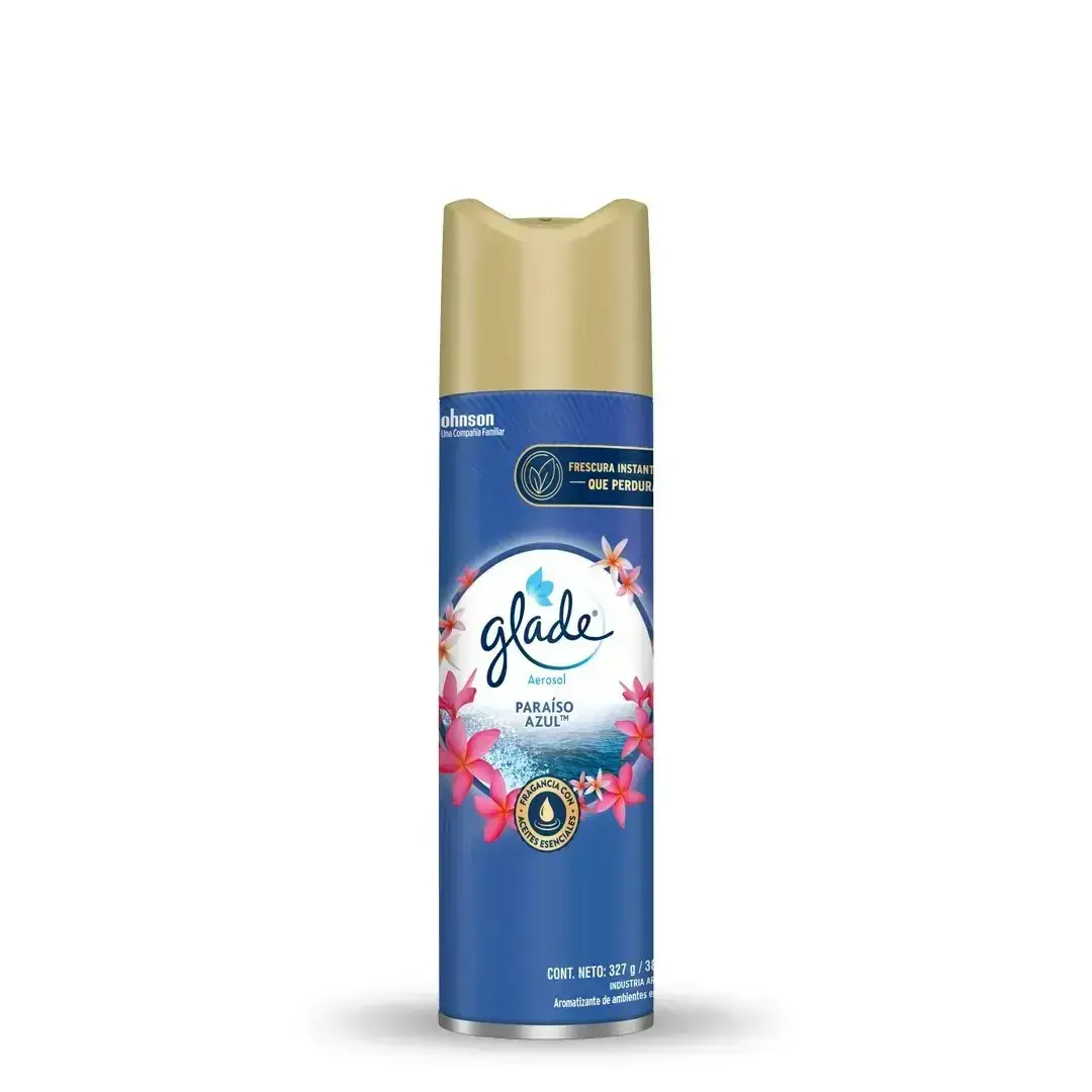 DESODORANTE AMBIENTAL GLADE AEROSOL PARAÍSO AZUL