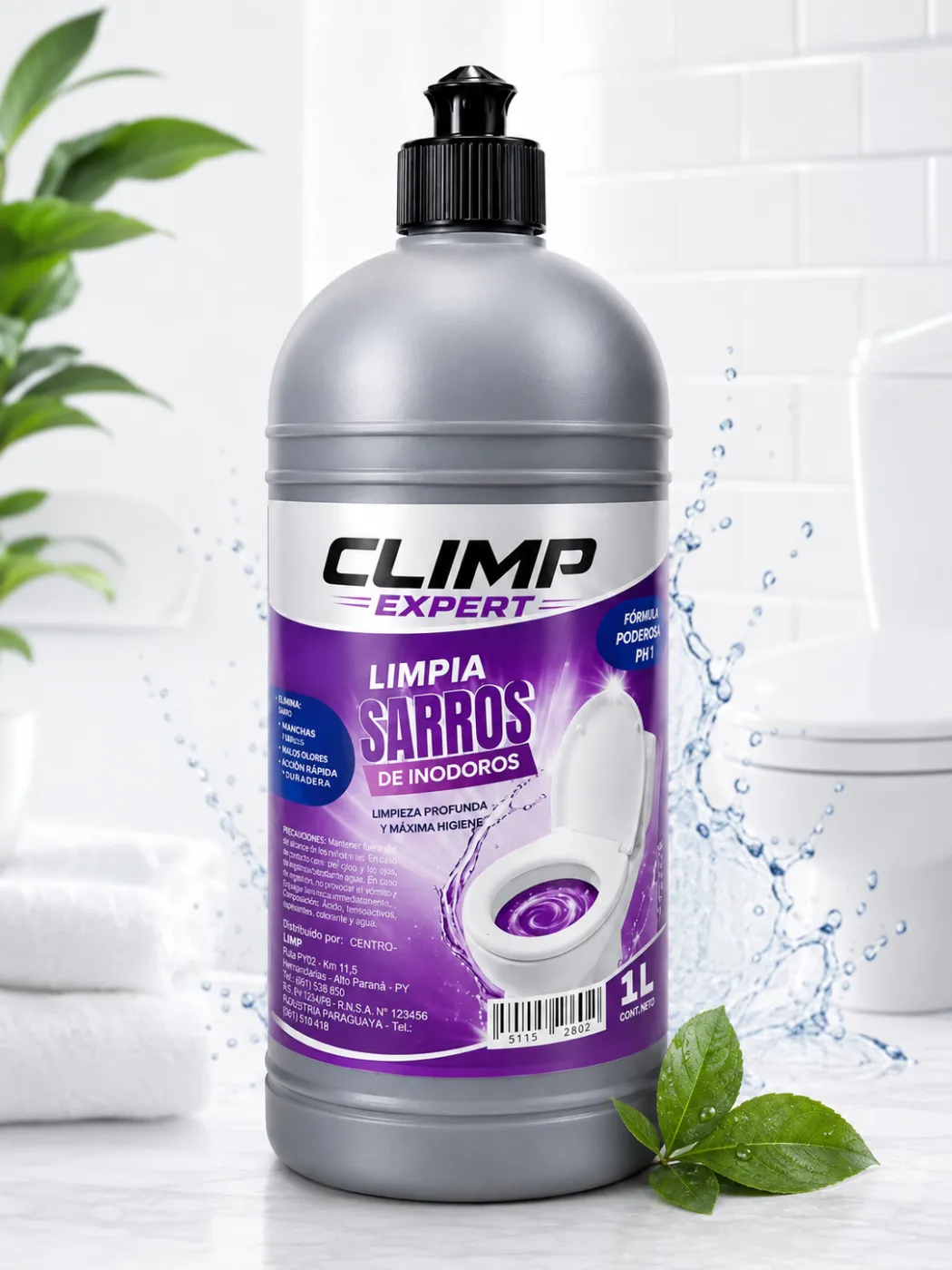 LIMPIA SARROS DE INODOROS 1L, CLIMP EXPERT