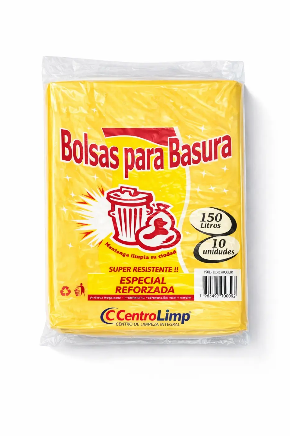 BOLSA DE BASURA 150L, RESISTENTE (COLOR)