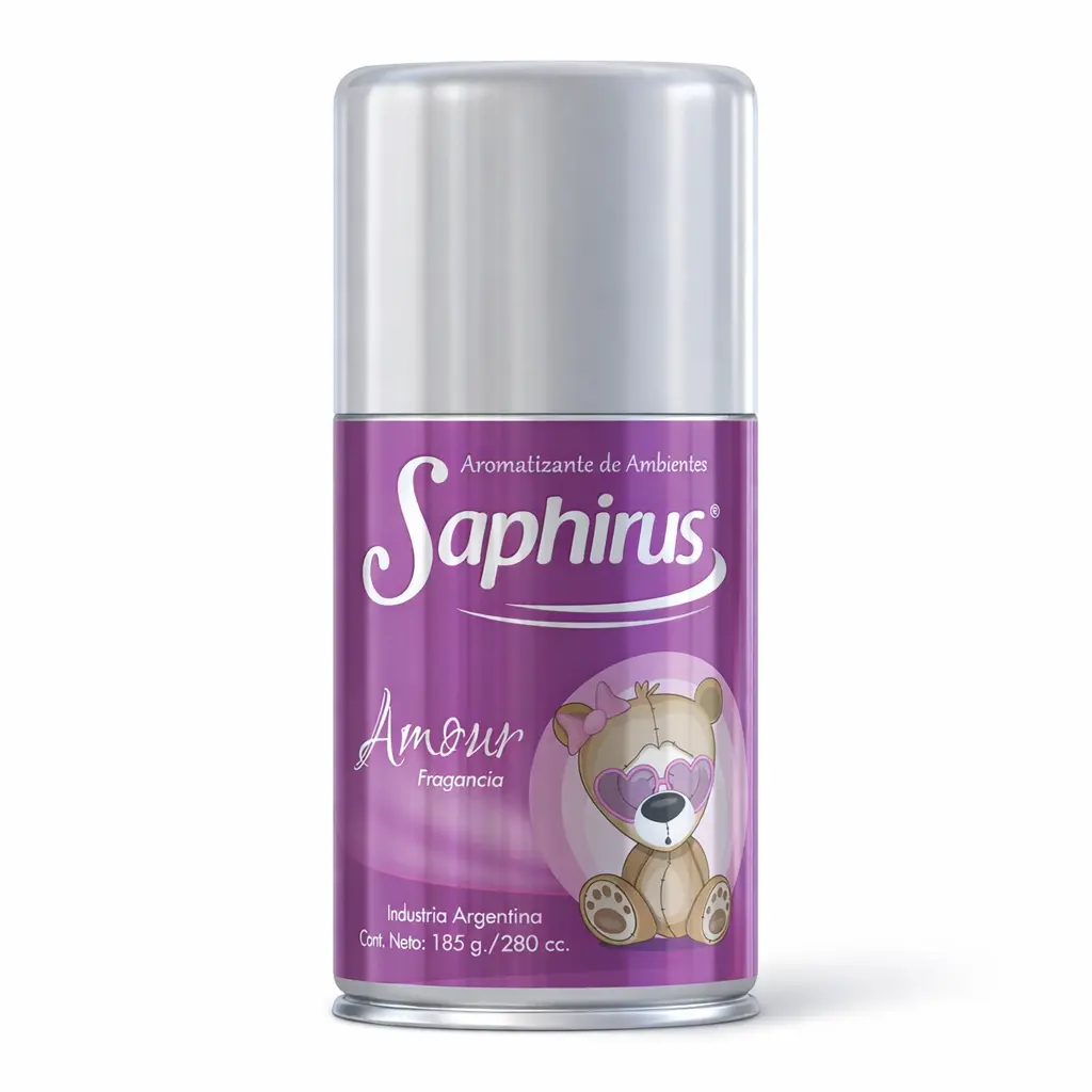 DESODORANTE AMBIENTAL SAPHIRUS AEROSOL AMOUR 280 ML