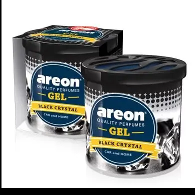 PERFUME AUTOMOTIVO AREON GEL, BLACK CRYSTAL.