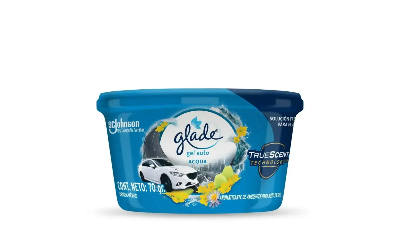 PERFUME AUTOMOTIVO GLADE GEL,  ACQUA
