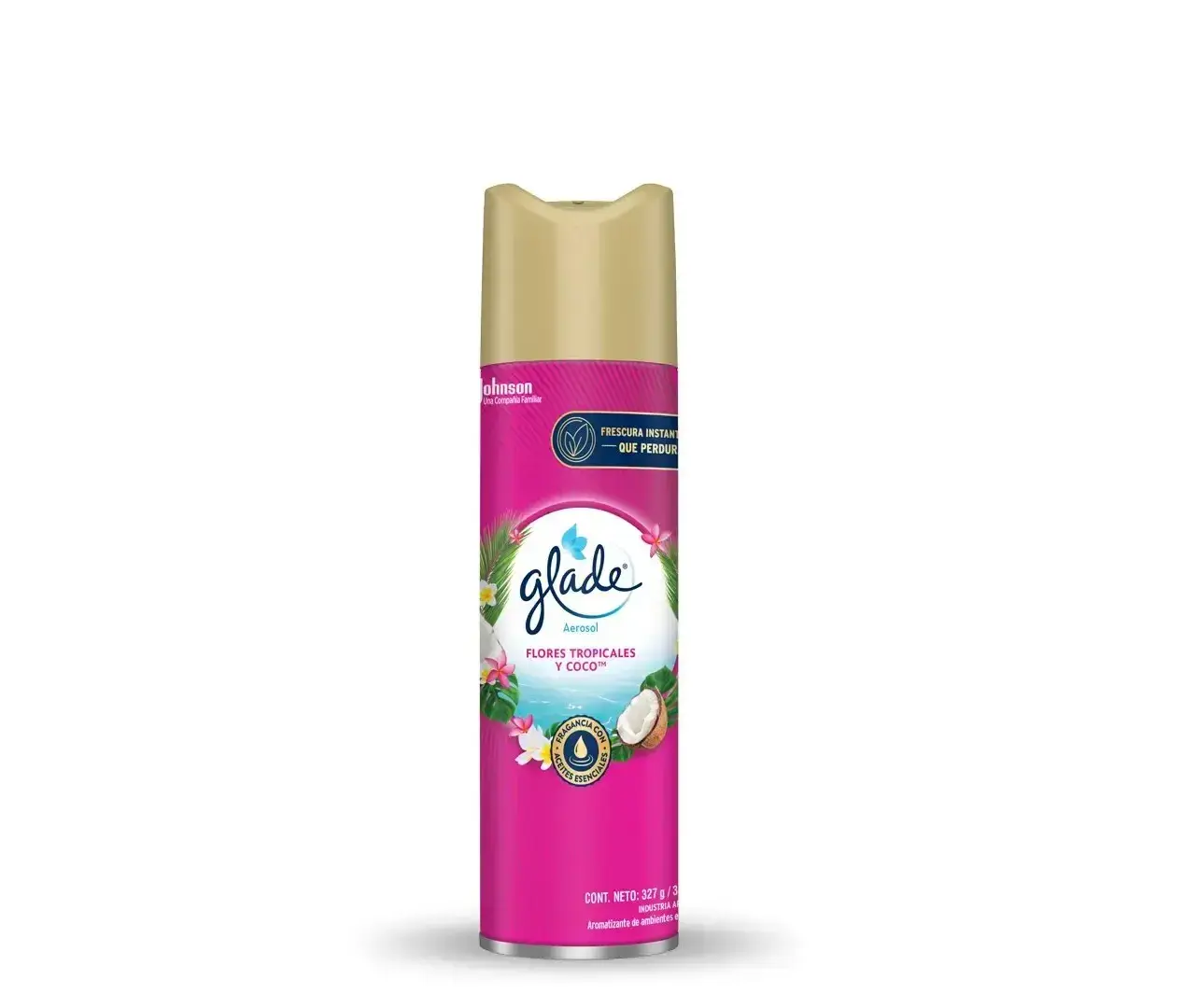 DESODORANTE AMBIENTAL GLADE AEROSOL FLORES TROPICALES Y COCO