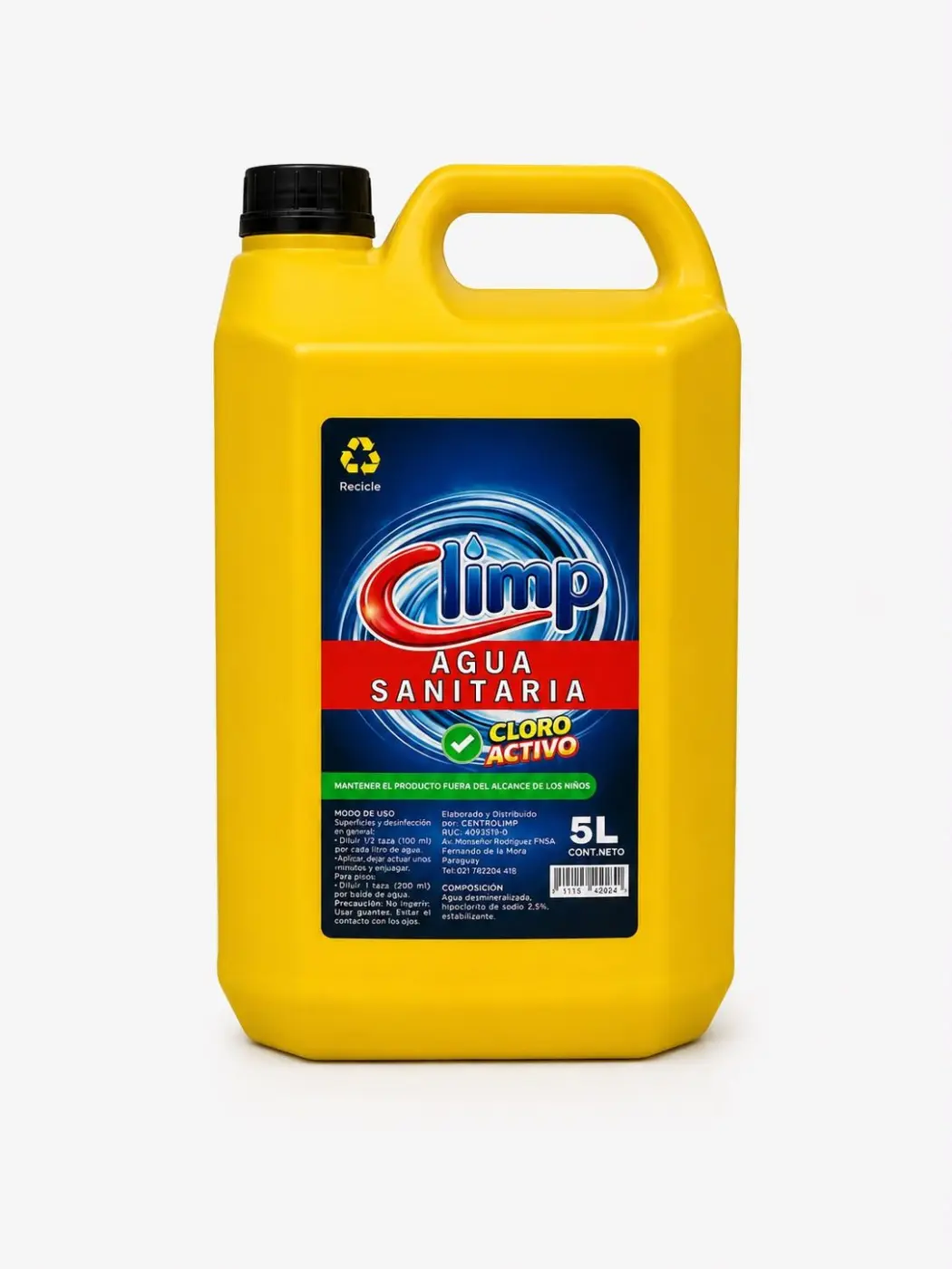 LAVANDINA LIQUIDO 5LT, CLIMP.