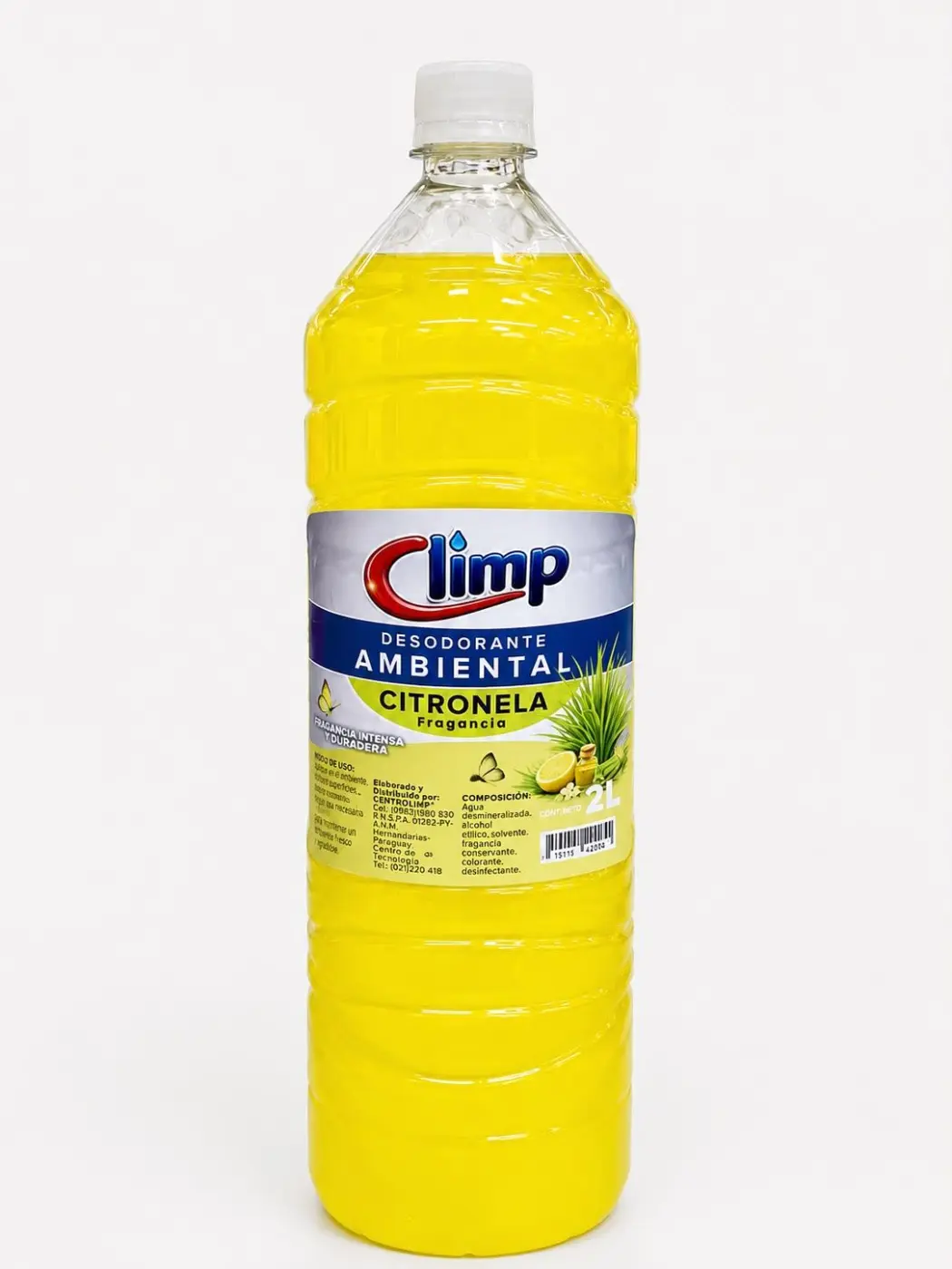 DESODORANTE PARA PISO CLIMP, CITRONELA 2LT.