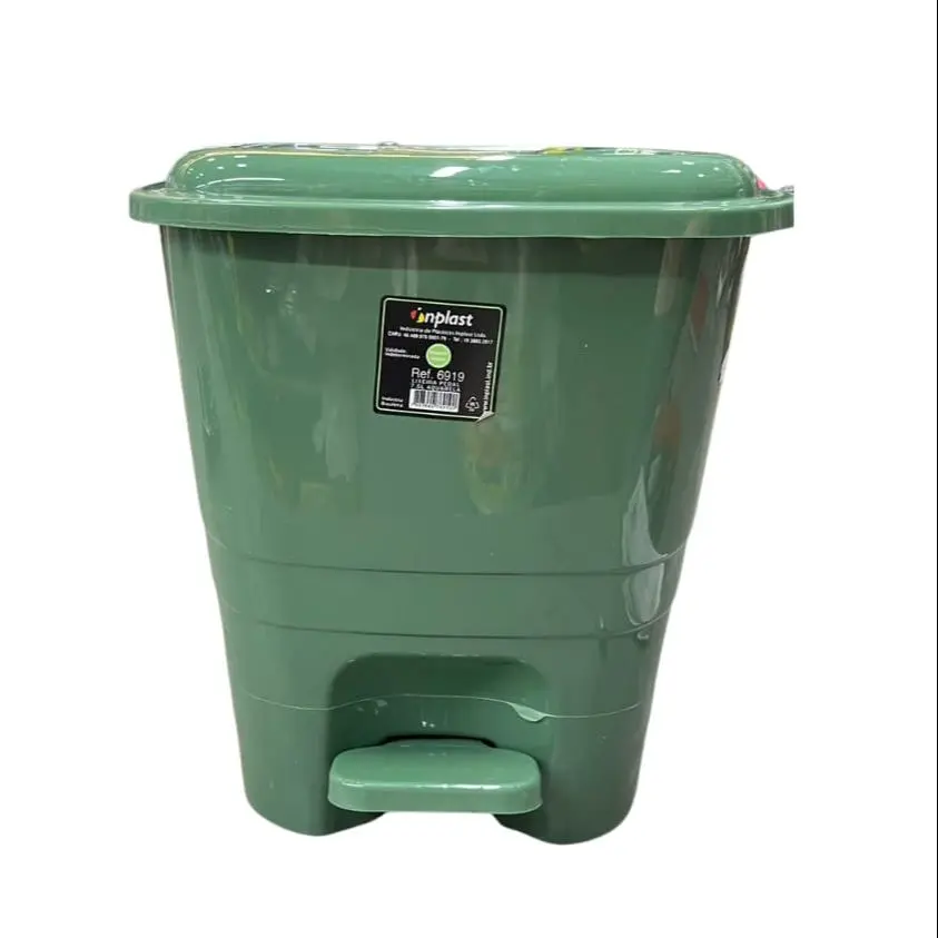 BASURERO PLAST. C/ PEDAL 7,5LT. R6919 INPLAST